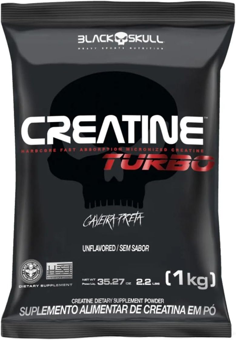 Creatine Turbo Refil - 1Kg - Sem sabor - BlackSkull
