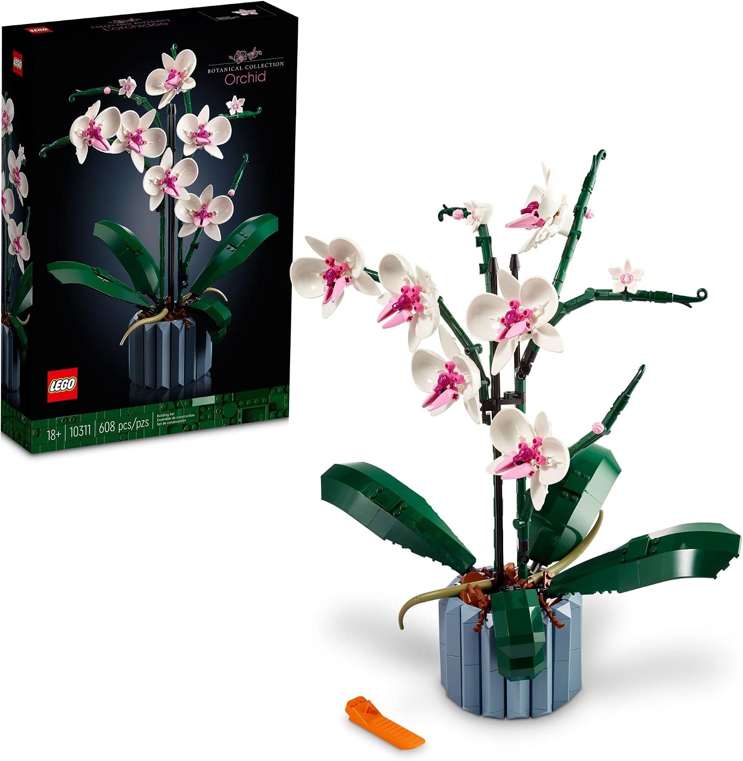 LEGO Orquídea de Decoração de Plantas para Adultos