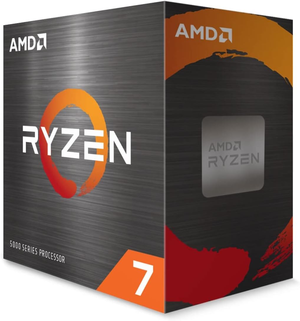 PROCESSADOR AMD RYZEN 7 5700X 3.4GHz (Turbo 4.6GHz) 36 MB Cache AM4 100-100000926WOF, Cerâ