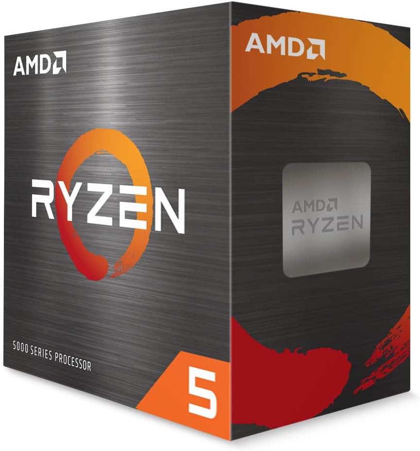 🔥 Processador AMD Ryzen 5 5500 100100000457BOX, Cerâmica Cinza