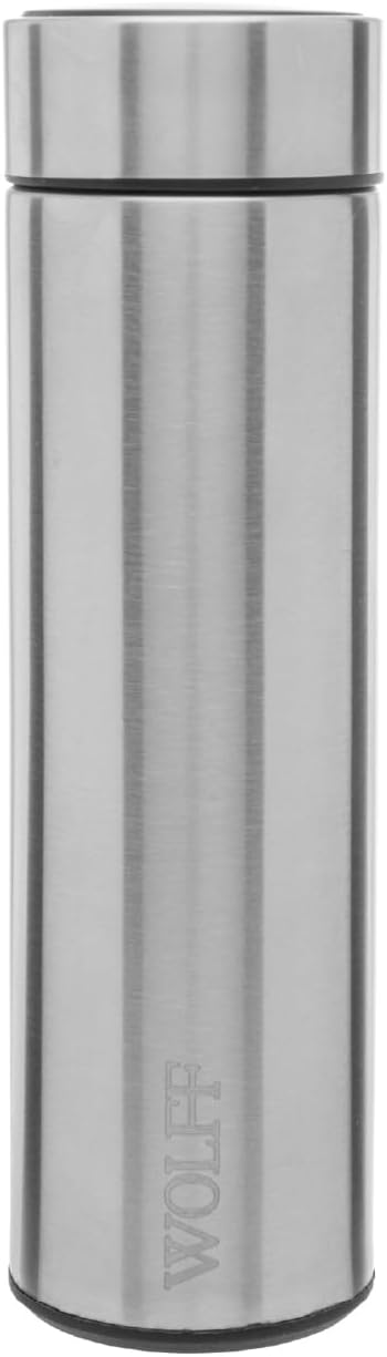 WOLFF - Garrafa Térmica de Aço Inox com Termômetro em Led 500ml - Conserva Bebidas Quentes