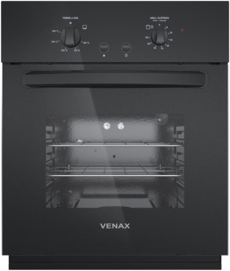 Forno de Embutir a Gas 50L Totale Nero Giii Gas Glp 127 V