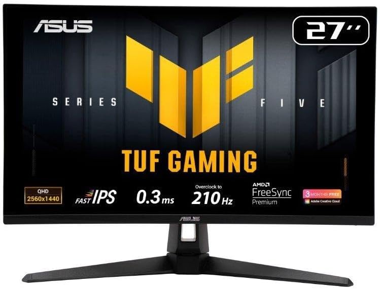 Monitor Gamer Asus TUF 27", QHD, 210Hz, 0.3ms VG27AQ5A