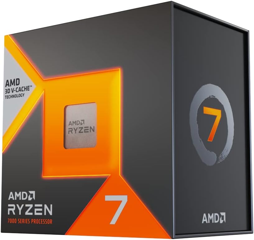AMD Processador de desktop Ryzen 7 7800X3D 8 núcleos, 16 threads