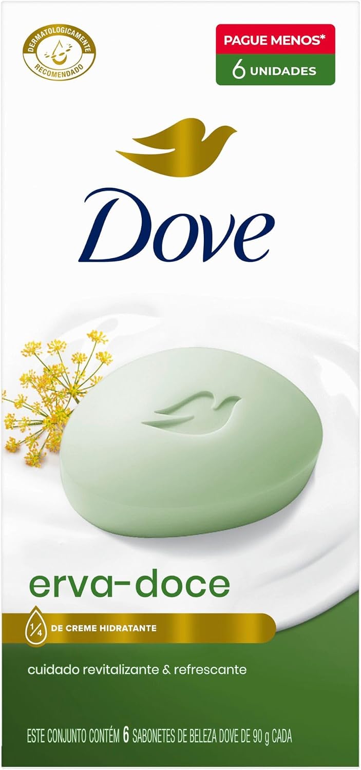 Sabonete Dove Erva-doce 6 Unidades