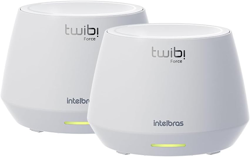 🔥 Conjunto de Roteador Sem Fio WI-FI 6 Twibi Force AX Branco Intelbras
