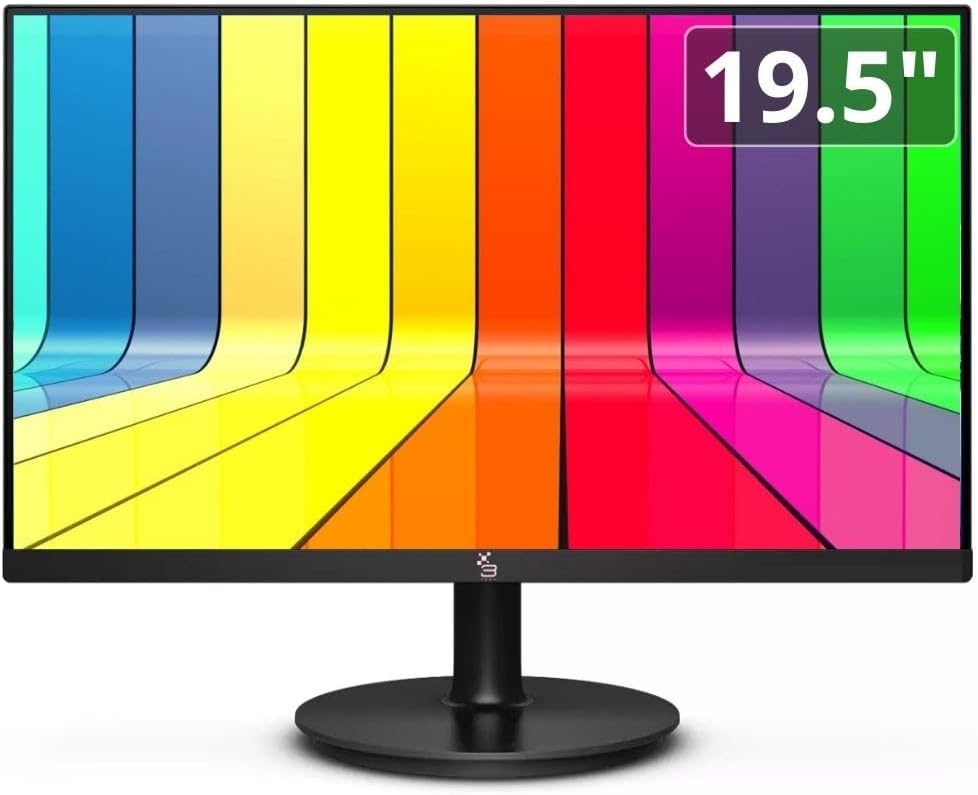 Monitor 19.5" LED, Widescreen, 75Hz, 2ms, HD, HDMI, VGA, VESA, Ajuste de inclinação - 3gre