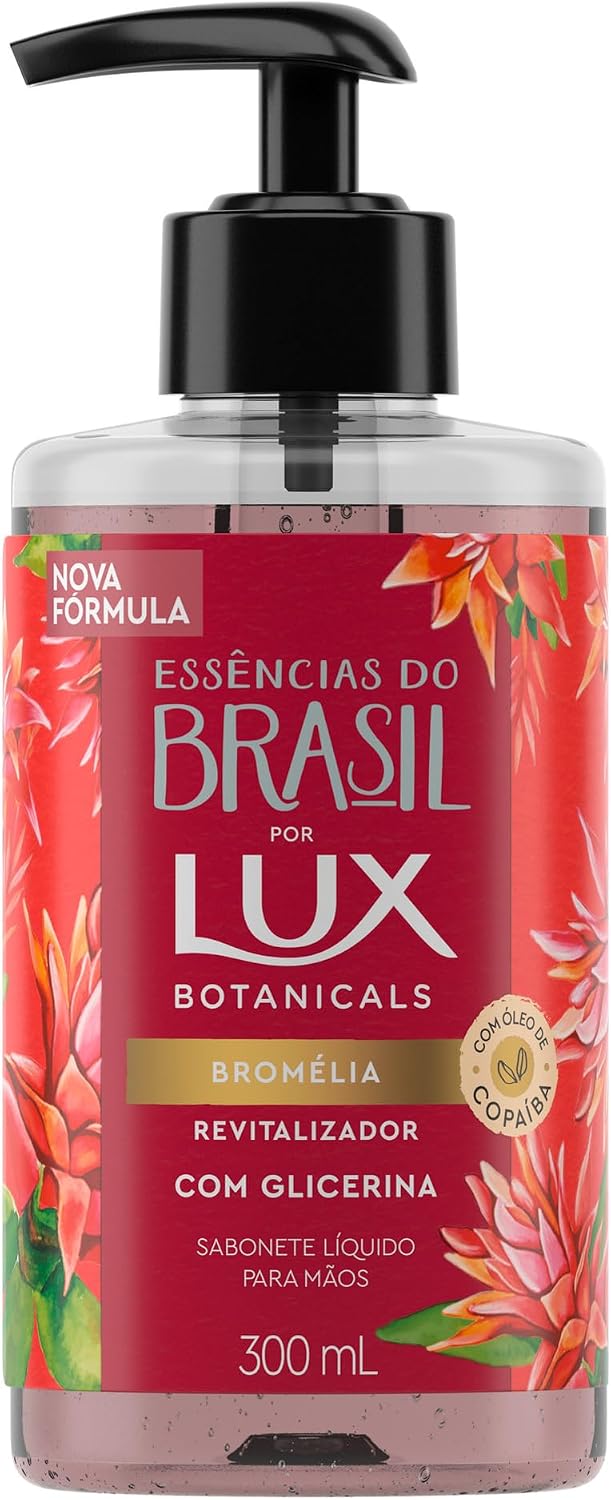 Lux Sabonete Líquido Bromélia Botanicals Essências Do Brasil 300Ml