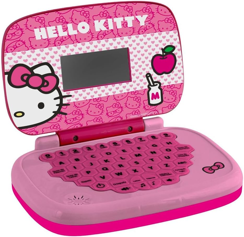 Candide, Laptop Infantil, Hello Kitty, Brinquedo Educativo - Bilíngue