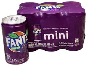 Pack de FANTA UVA LT 220ML 6 unidades