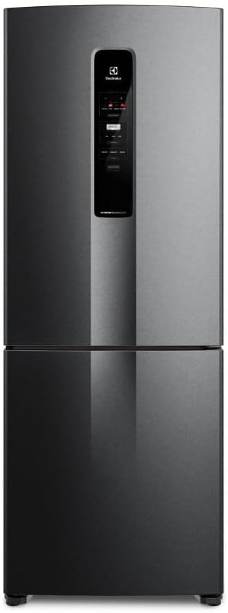 Geladeira Electrolux Frost Free 490L Efficient com AutoSense Inverse Black Inox Look (IB7B
