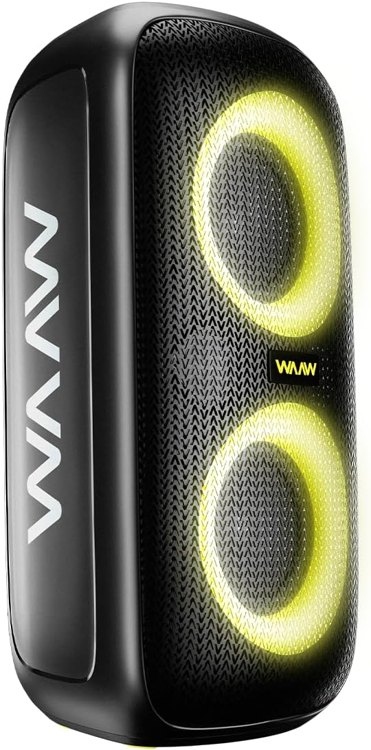 WAAW by ALOK Caixa de Som INFINITE 100 Bluetooth, Tipo Torre, Até 14h de Autonomia, 4 Alto