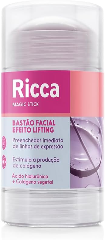 Ricca Bastão Facial Efeito Lifting, Ácido Hialurônico + Colágeno Vegetal