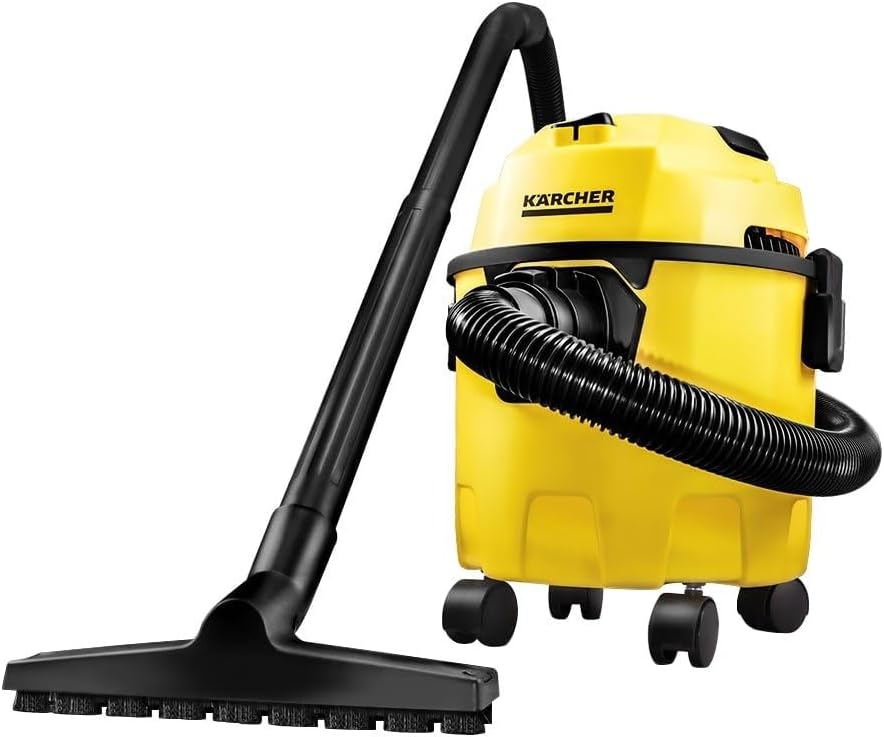 Kärcher Aspirador WDL 1 3 em 1 - Aspira Pó e Água + Função Soprador. Compacto e Portátil -