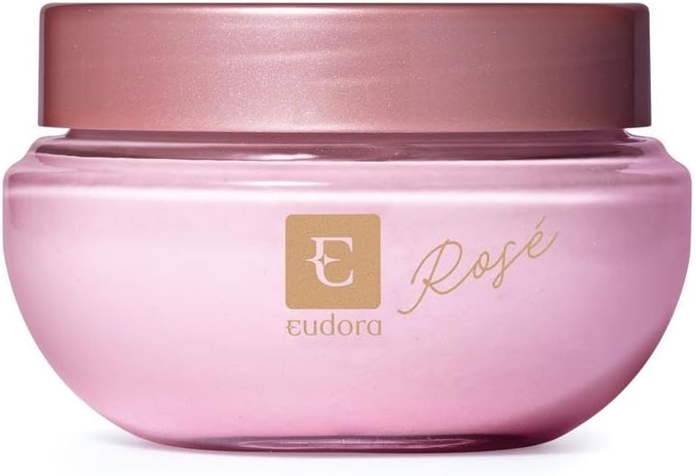 Eudora Creme Acetinado Desodorante Hidratante Corporal Eudora Rosé 250g