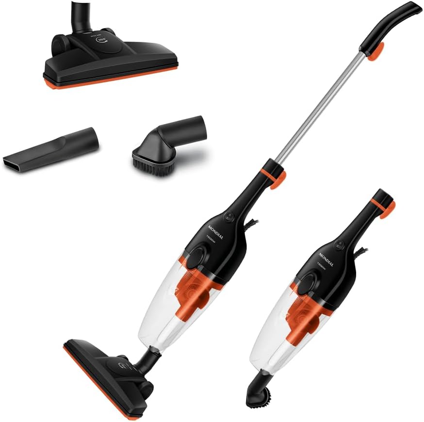 MONDIAL Aspirador de Pó Turbo Cycle, Preto/Laranja, 1500W, 110V - AP-40-B
