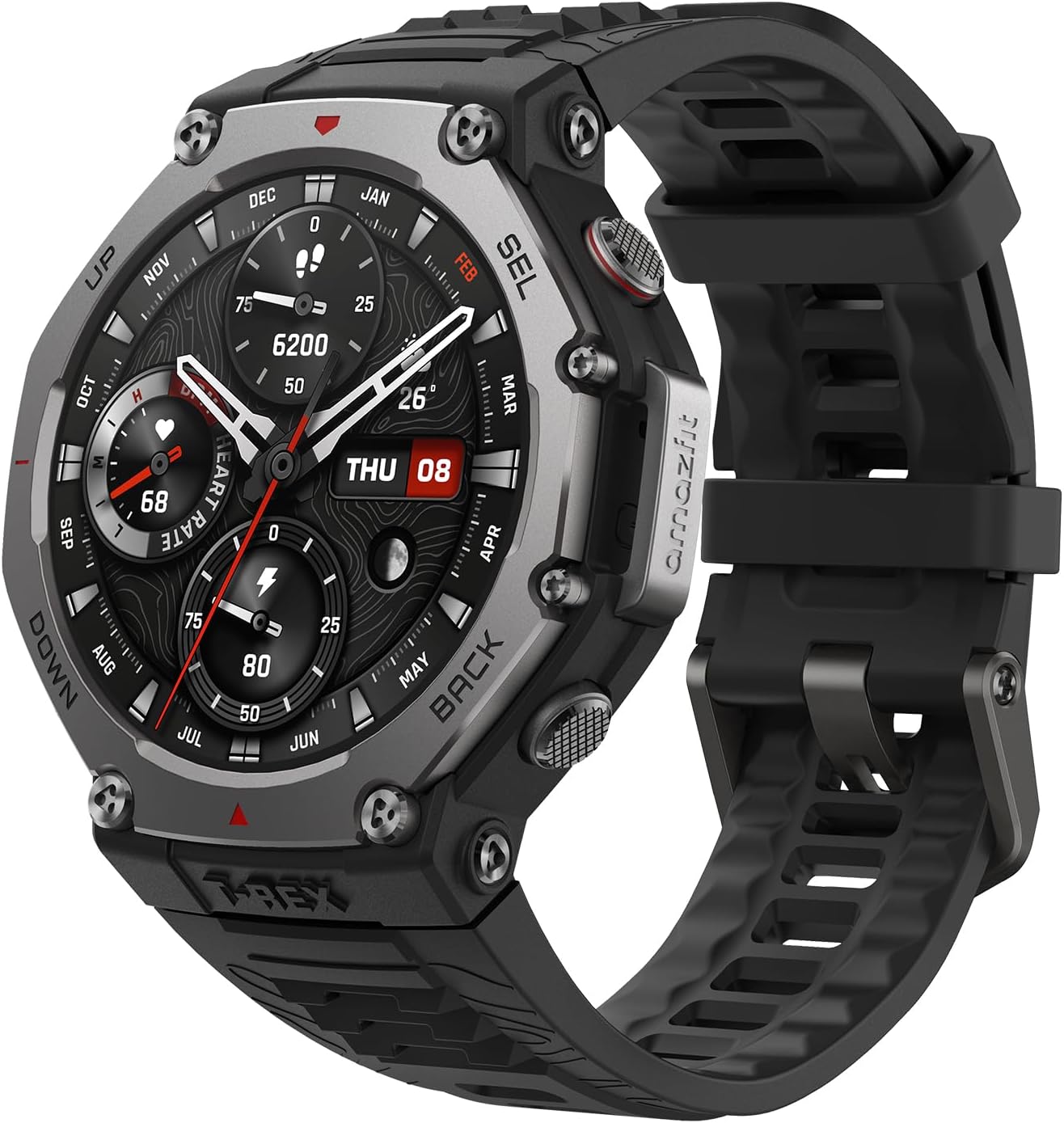 Amazfit T-Rex 3 Relógio Inteligente Robusto/Militar 48mm, GPS, Mapas Offline