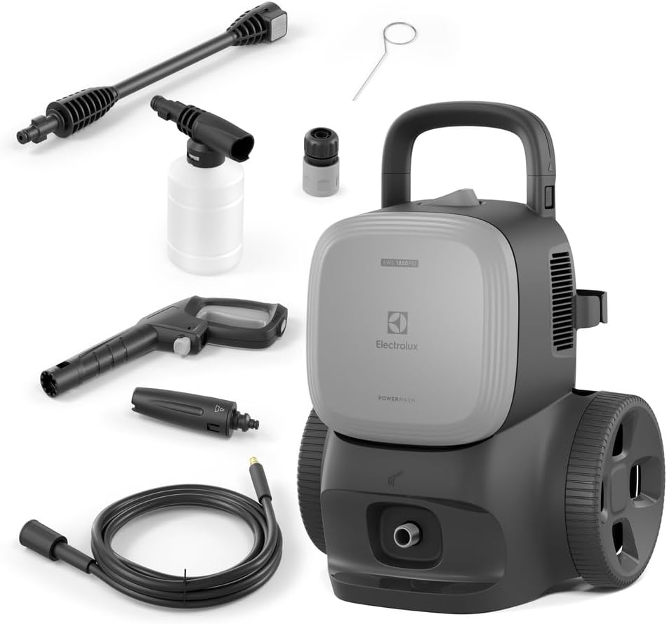 Lavadora de Alta Pressão Electrolux 1850PSI 1500W PowerWash Aplicador Detergente (EWS1850)