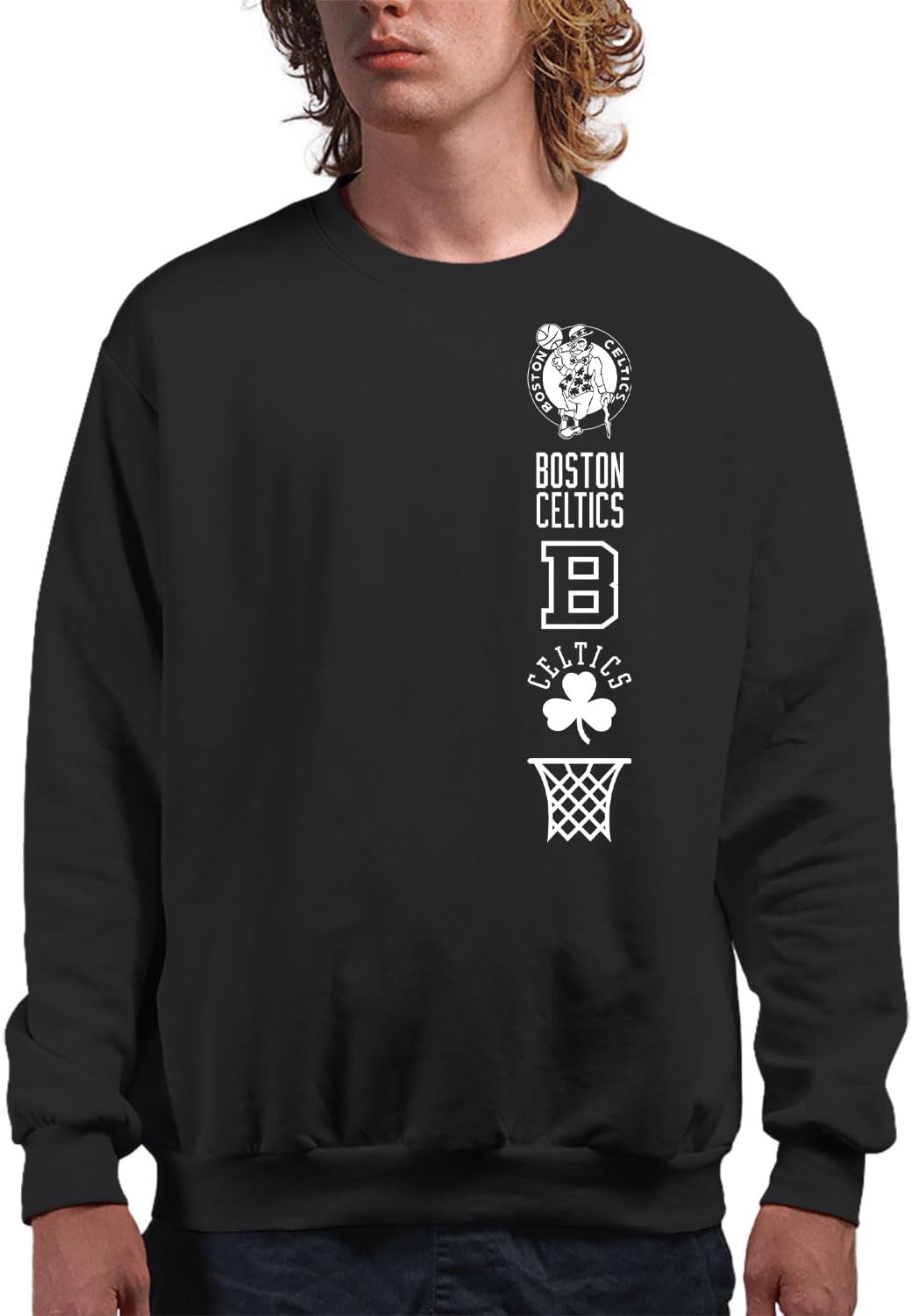 Junk Food x NBA Logotipo LC Stacked Casaco de lã adulto oficialmente licenciado para homen