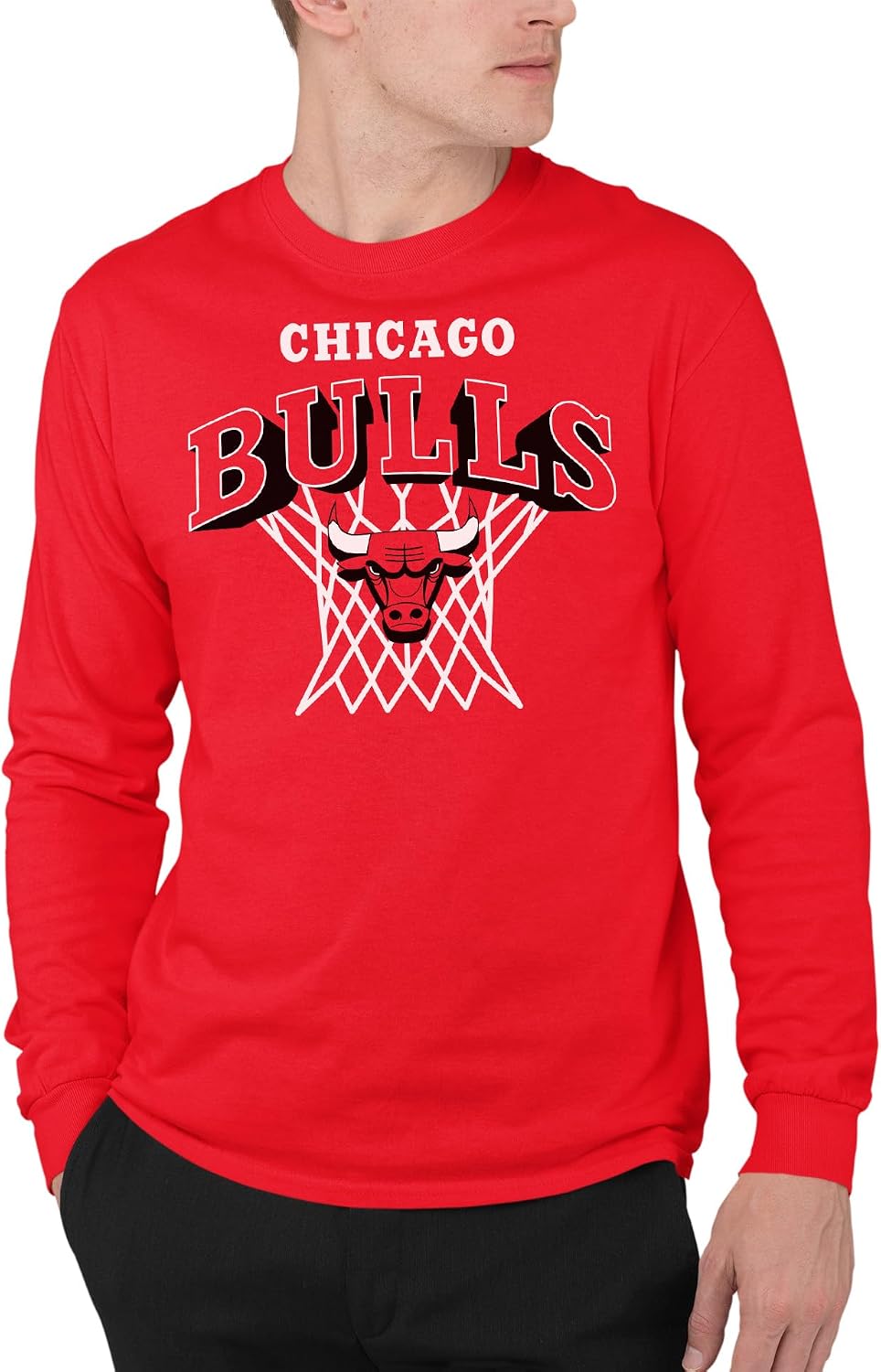 Junk Food NBA Nothing But Net Camiseta adulta oficialmente licenciada para fãs de manga co