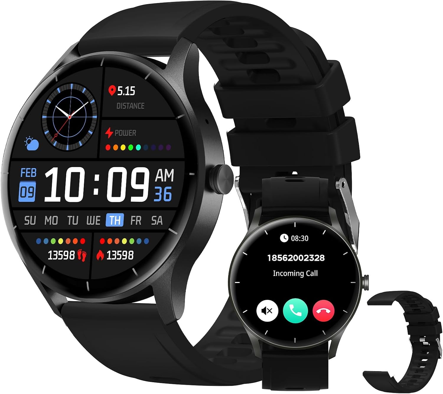 Smartwatch PEJE ZW02 com Chamadas, Modos Esportivos