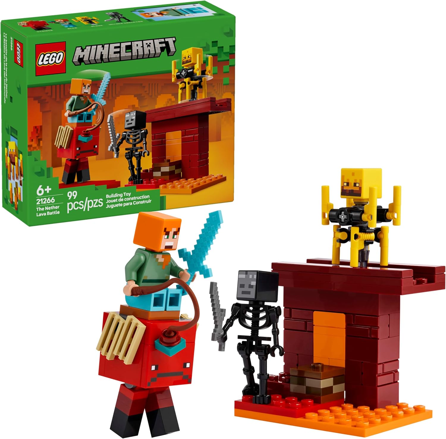 LEGO Minecraft A Batalha de Lava no Nether