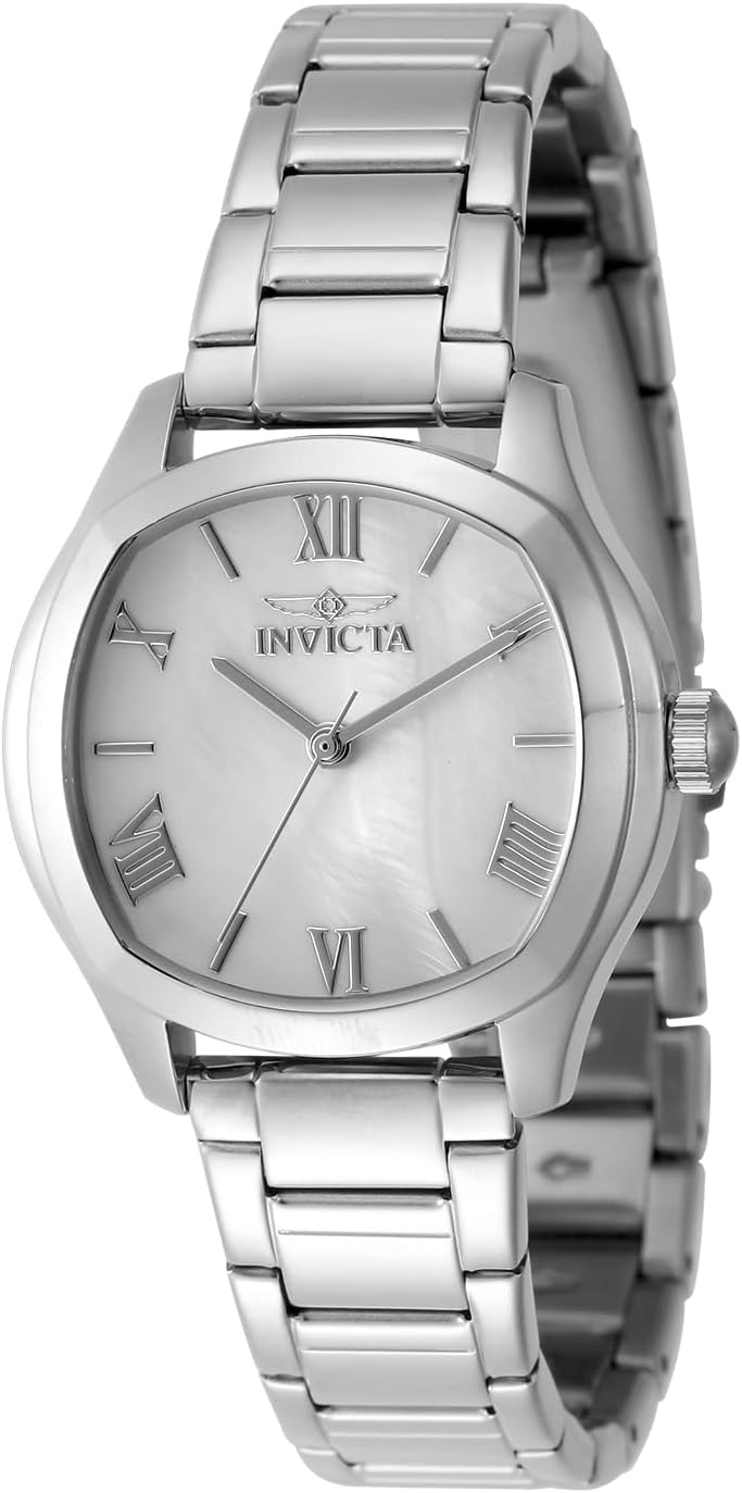 INVICTA Mostrador de aço inoxidável Wildflower Lady 32,5 mm ouro rosa PC21J quartzo