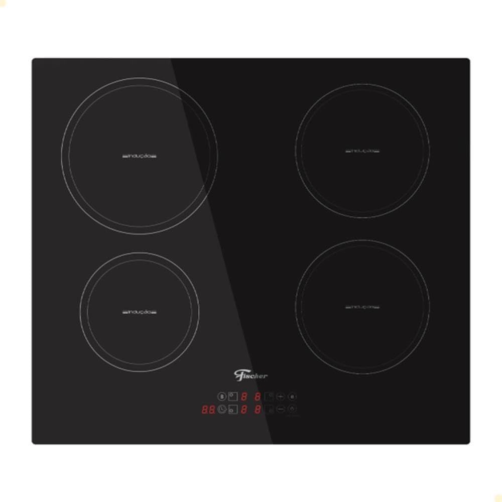 Cooktop de Indução Fischer 4 Bocas Vitrocerâmica com Touch Screen