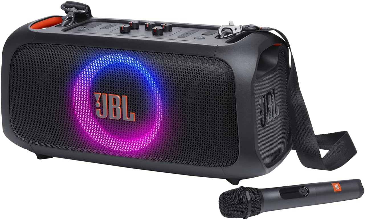 Caixa de Som, JBL, PartyBox On The Go Essential, Com Microfone