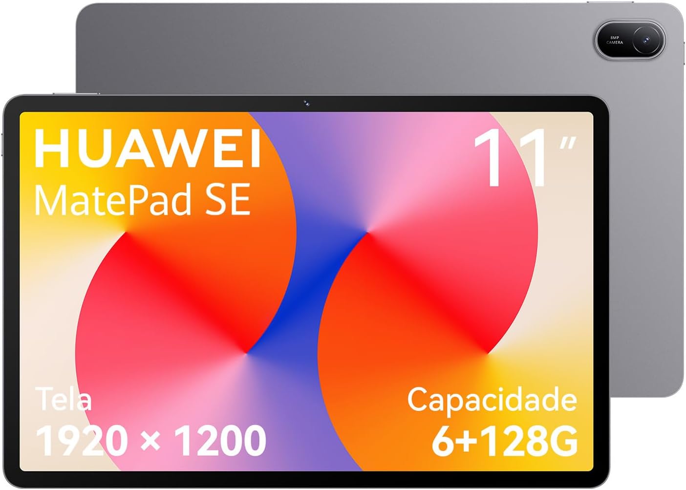 Tablet, HUAWEI MatePad SE 11, 6+128GB, Tela HUAWEI FullView de 11" para Conforto Visual，Su