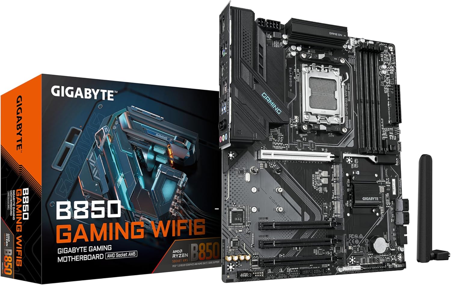 🔥 Placa Mãe Gigabyte B850 GAMING WIFI6 (AM5/4xDDR5/HDMI/DP/M.2/USB 3.2)