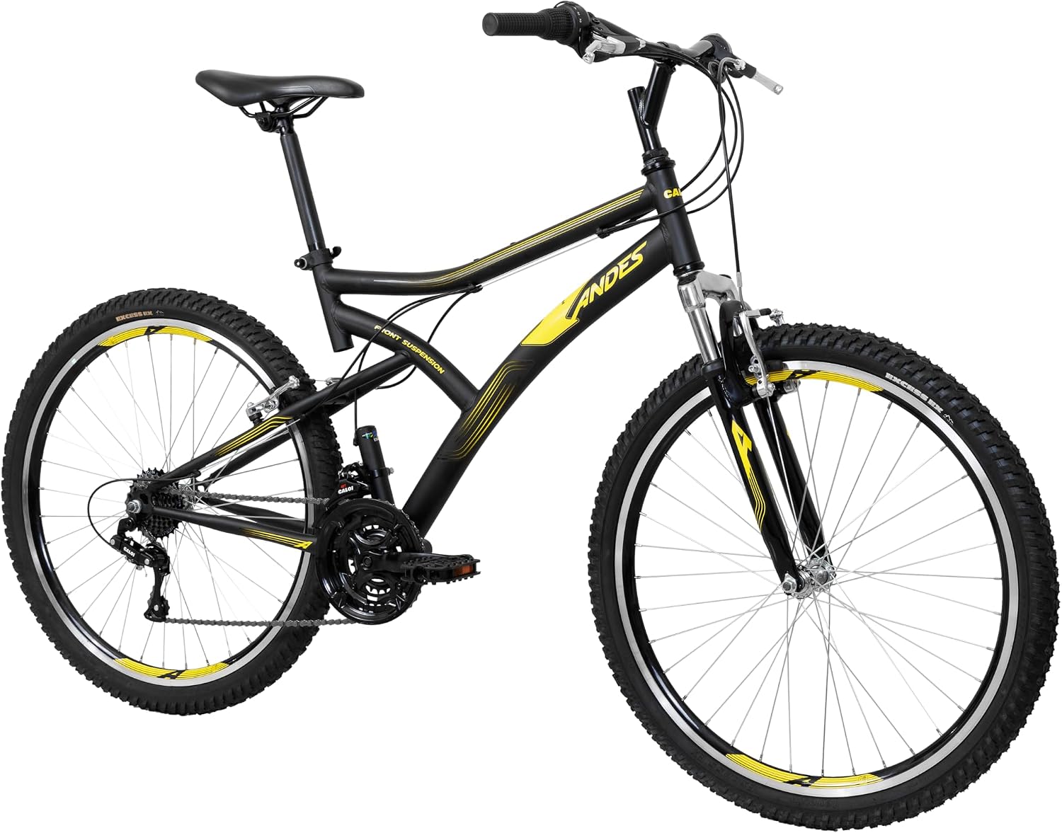 Bicicleta Caloi Andes Aro 26, 21 Marchas, Grip Shift, Suspensão Dianteira 30mm, Freio V-Br