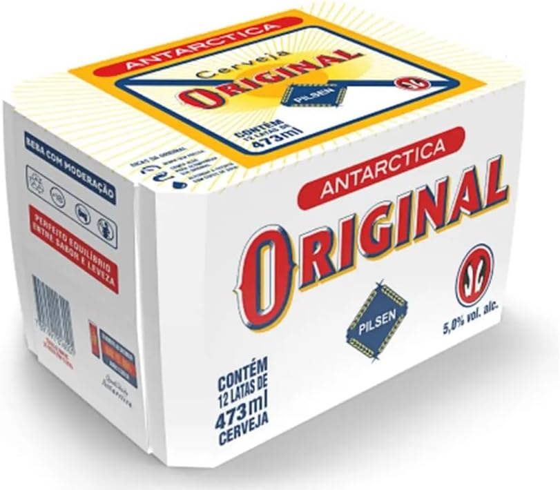 Cerveja Original, Pilsen, Lata 473ml, Pack com 12 unidades