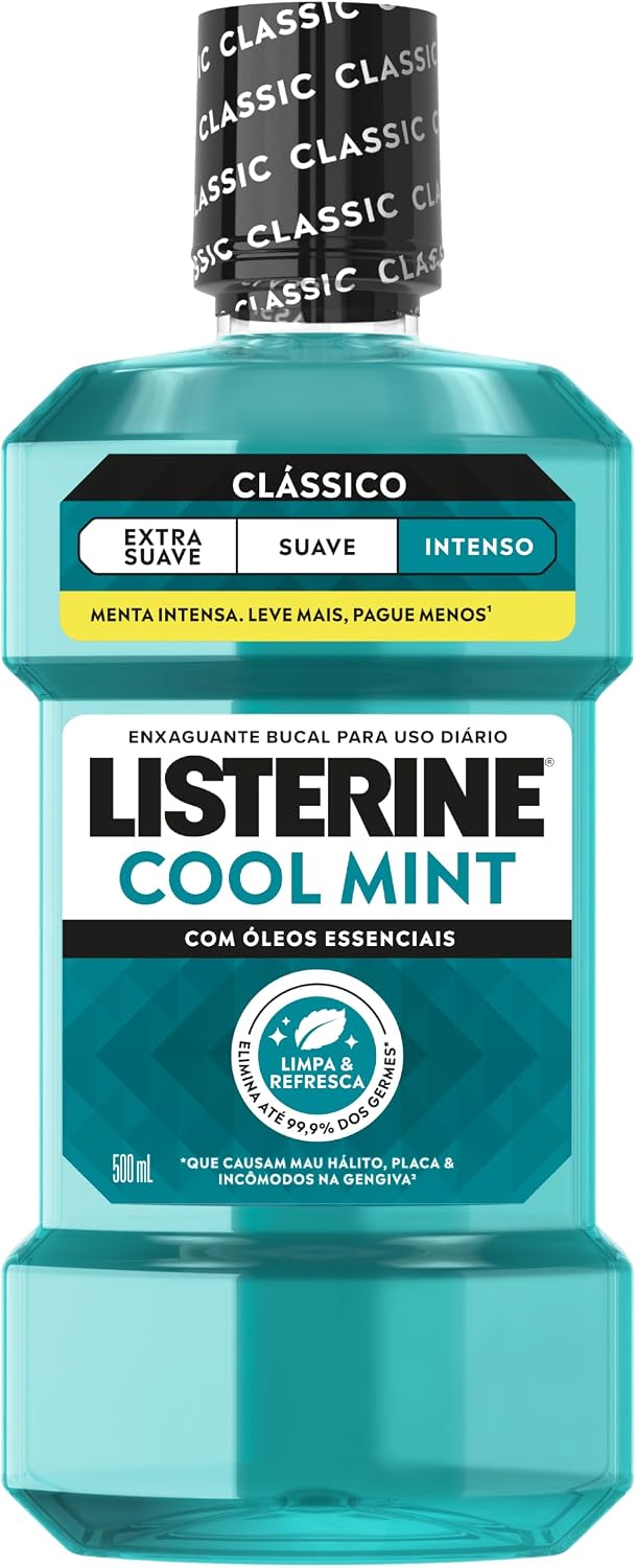 ✅ Listerine Enxaguante Bucal Cool Mint