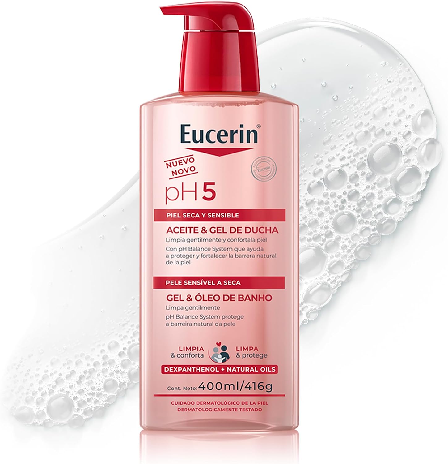 Eucerin PH5 Gel e Óleo de Banho 400ml