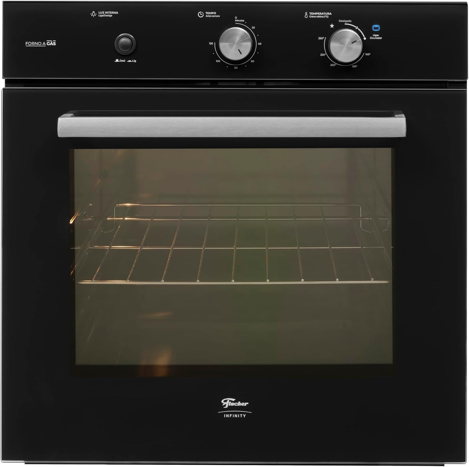Forno a Gás Embutir Infinity 78L com Grill 220V