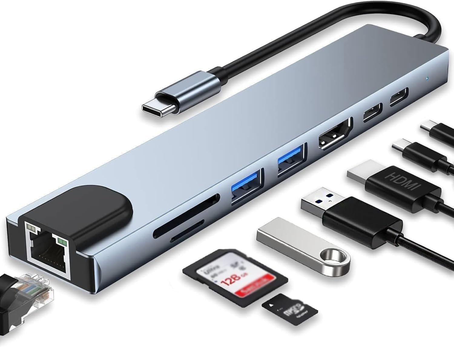 Adaptador Hub 8 em 1