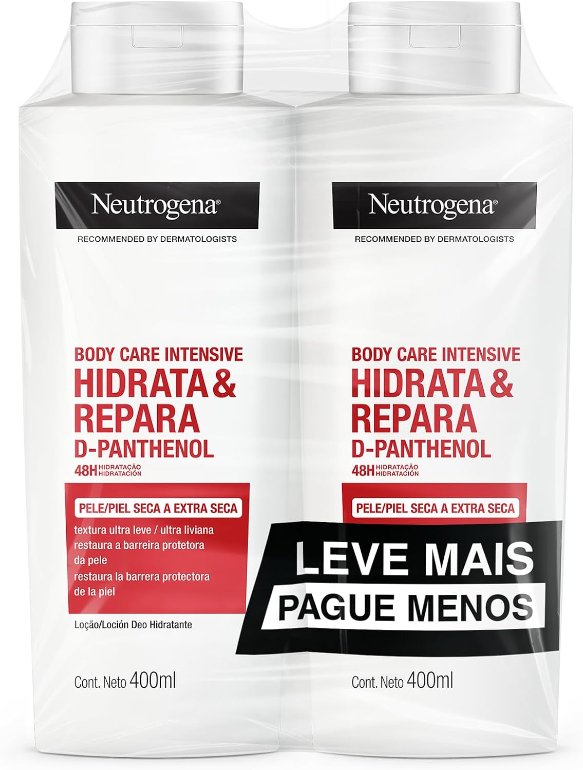 > Neutrogena Hidratante Corporal Body Care Intensive Hidrata&Repara, Kit com 2 Unidades de