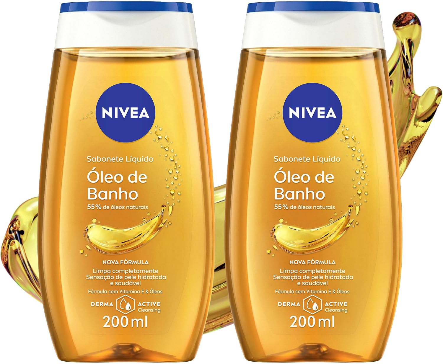 Kit 2unid. Sabonete Líquido NIVEA Óleo de Banho 200ml
