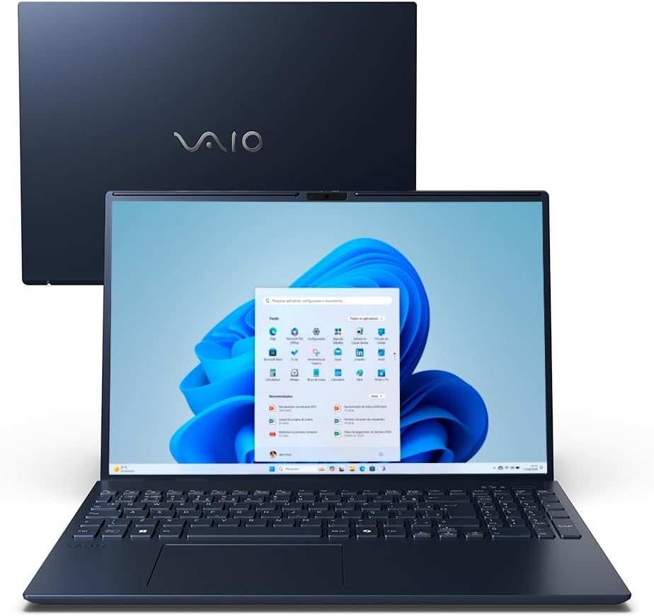 Notebook VAIO FE16 AMD Ryzen 7-5825U Windows 11 Home 16GB RAM 512GB SSD 16"