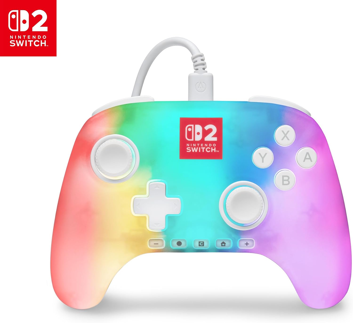 Controle com fio PowerA Advantage para Nintendo Switch 2 com Lumectra