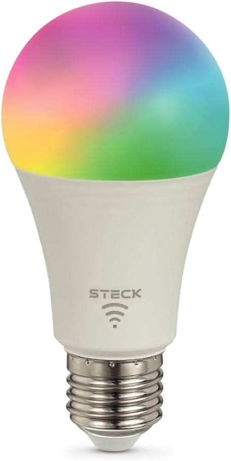 🔥 Steck, Lâmpada Rgb+ 12W Wi-Fi Ble, Ambiente Conectado, SLAMP1