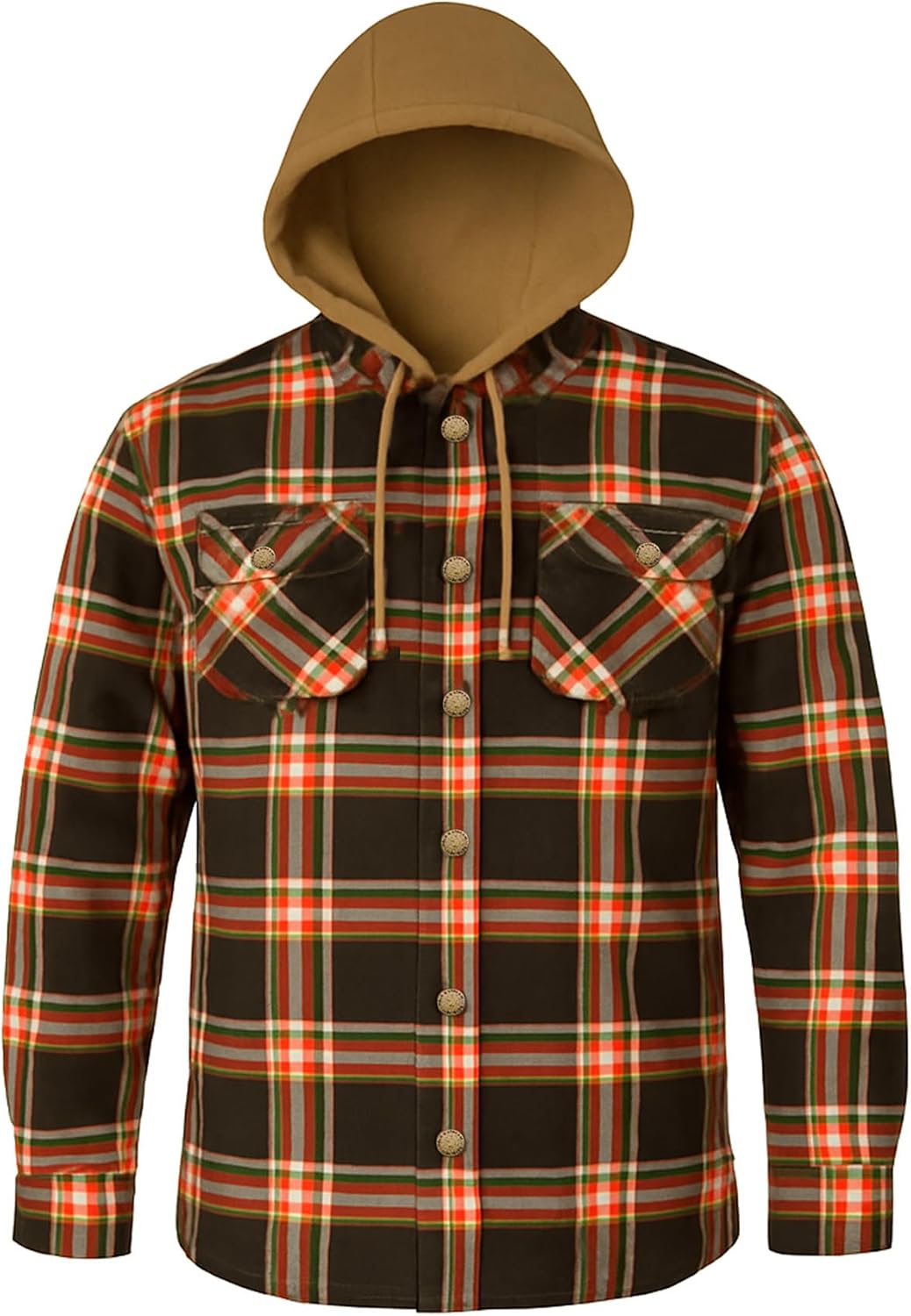 Field & Stream Jaqueta masculina padrão com capuz, multicolorida, GG