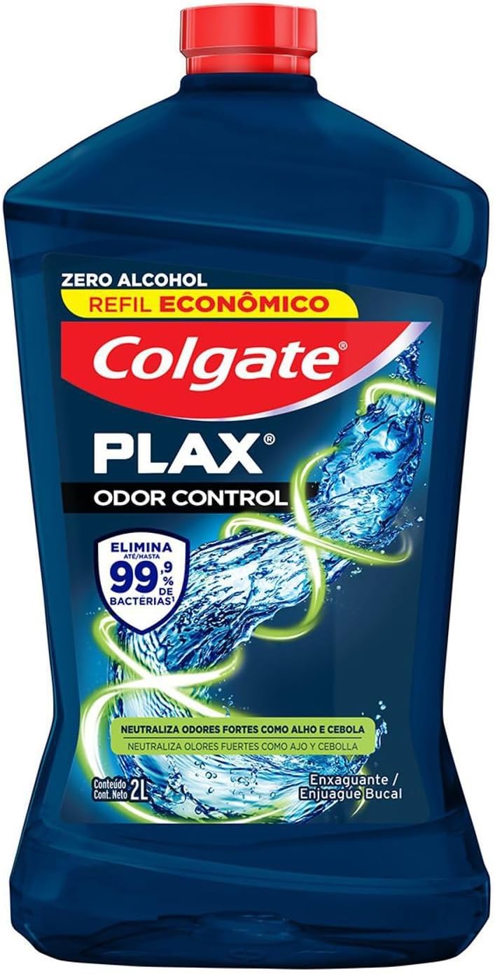 Colgate Plax Odor Control Enxaguante Bucal Sem Álcool, 2L