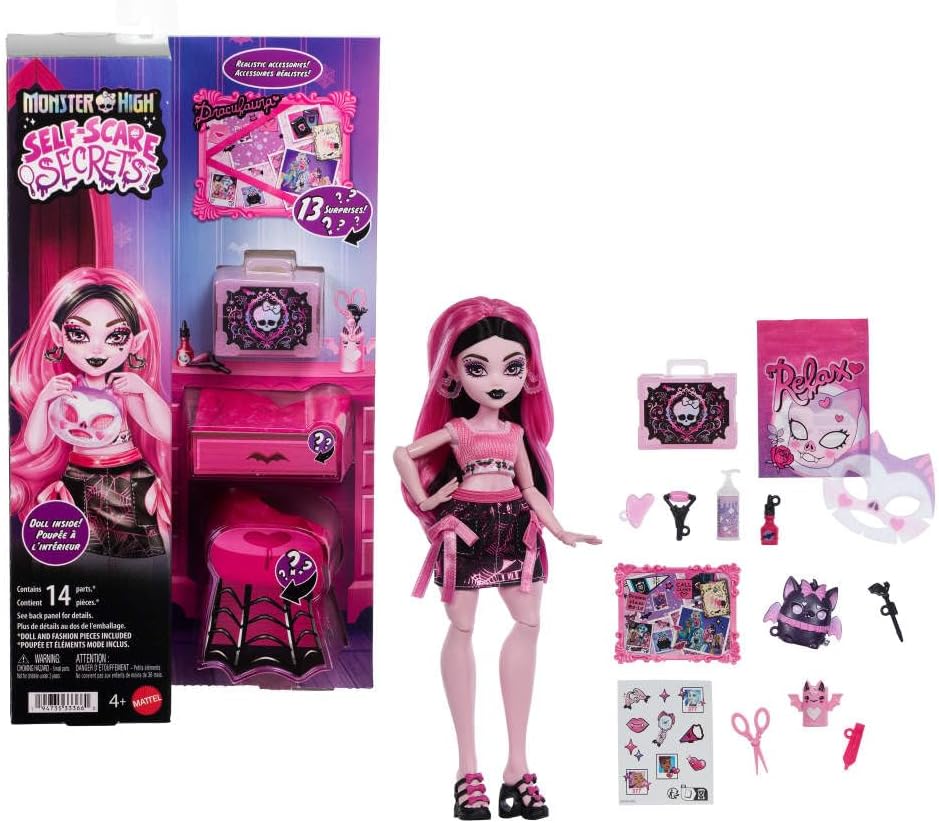 Boneca Monster High Draculaura Self-Scare Secrets Mattel