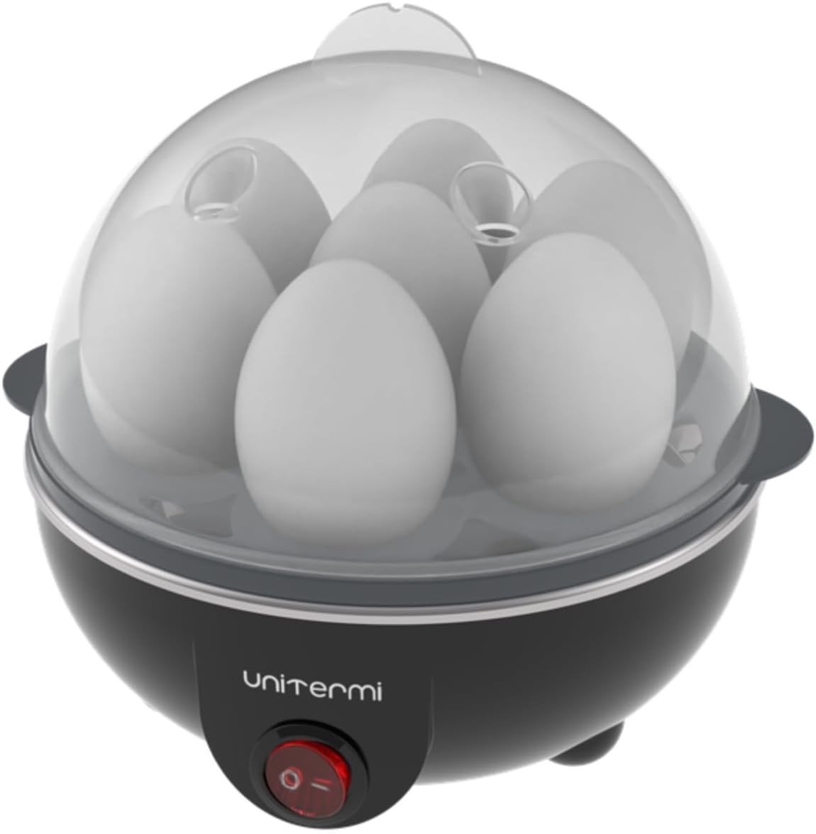 Cozedor De Ovos Elétrico Portátil Cozinha À Vapor cor Preto