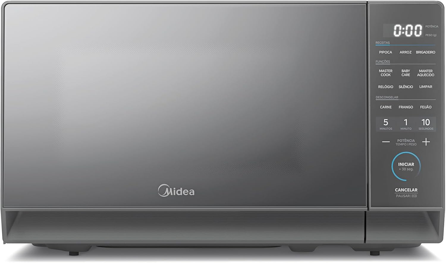 Micro-ondas 20L Prata Porta Espelhada MasterCook Midea 220V