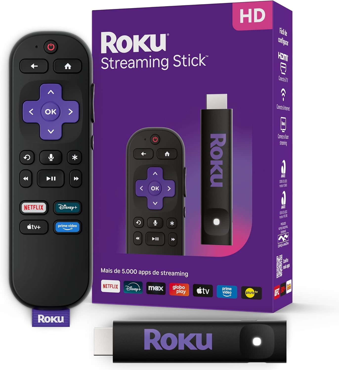 Streaming fluido na sua TV, sem fios