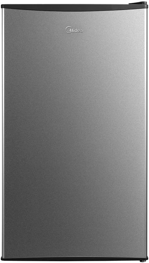 Frigobar 93 Litros Inverter Bivolt Preto com Porta na Cor Inox, Midea
