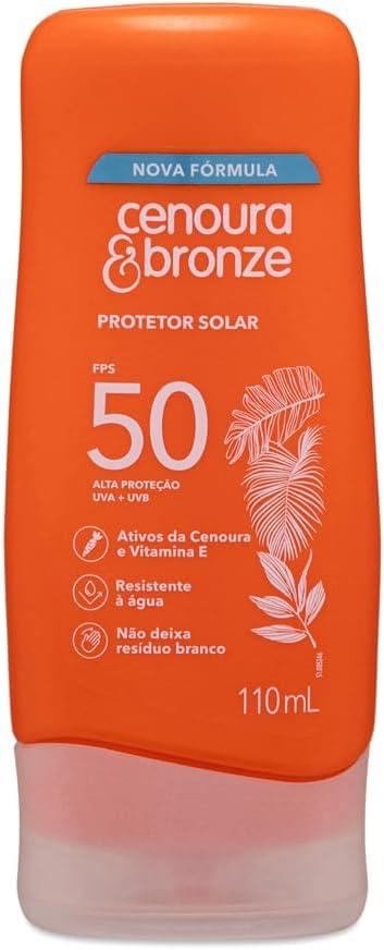 Protetor Solar FPS 50 Cenoura & Bronze 110ml